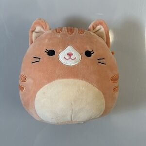 Squishmallow Gigi Orange Tabby Cat KellyToy Plush 5"